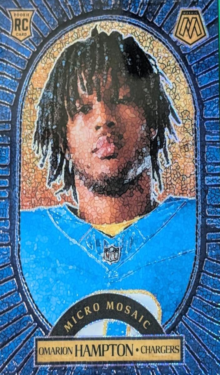 2025 Panini Mosaic Micro Omarion Hampton #11 card