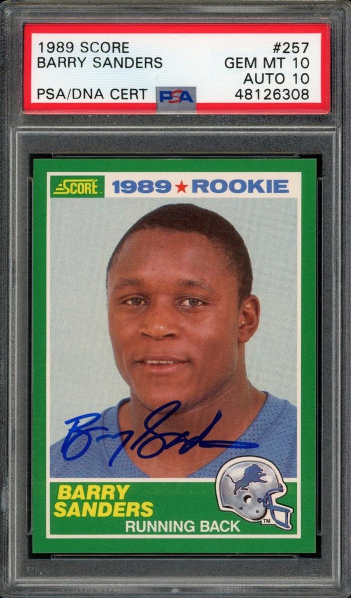 Barry Sanders - 1989 Score Football