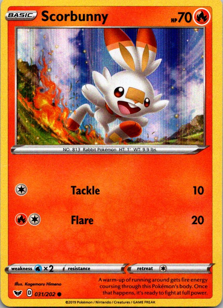 Scorbunny 2020 Pokemon Sword & Shield
