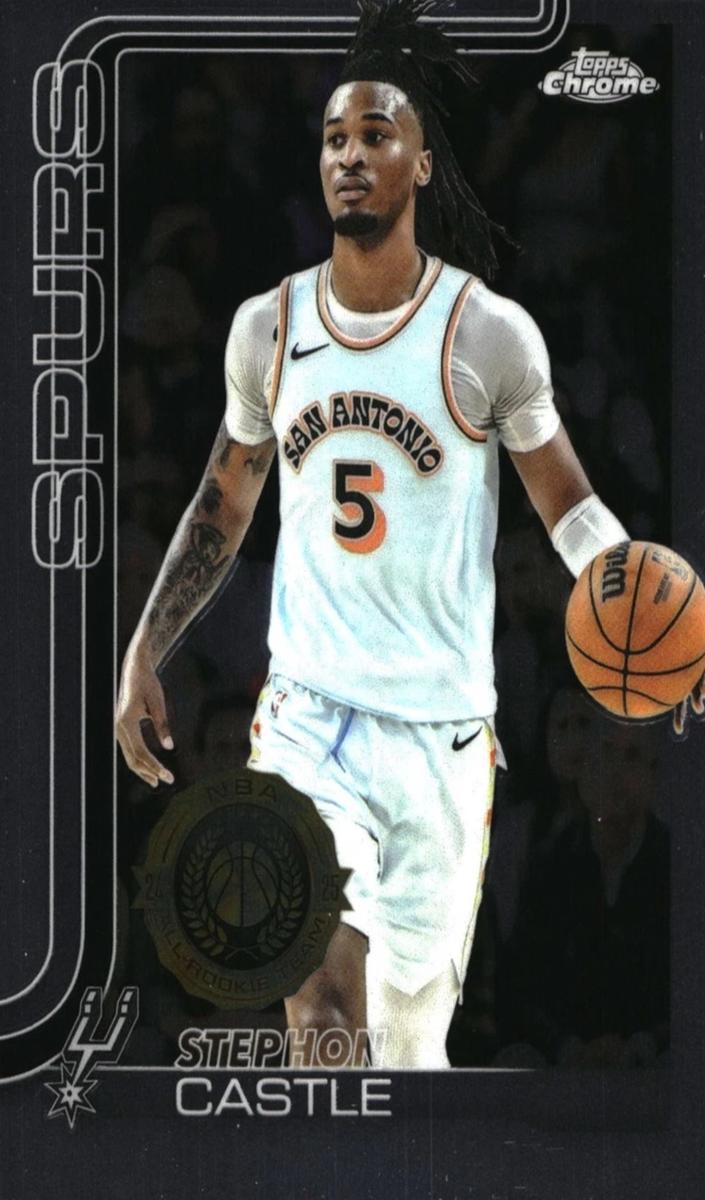 Stephon Castle 2025-26 Topps Chrome Basketball card