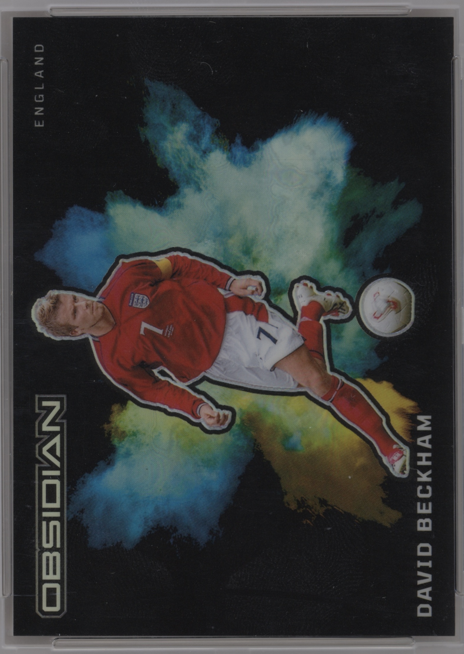 2023 Panini Obsidian Black Color Blast David Beckham #5 card