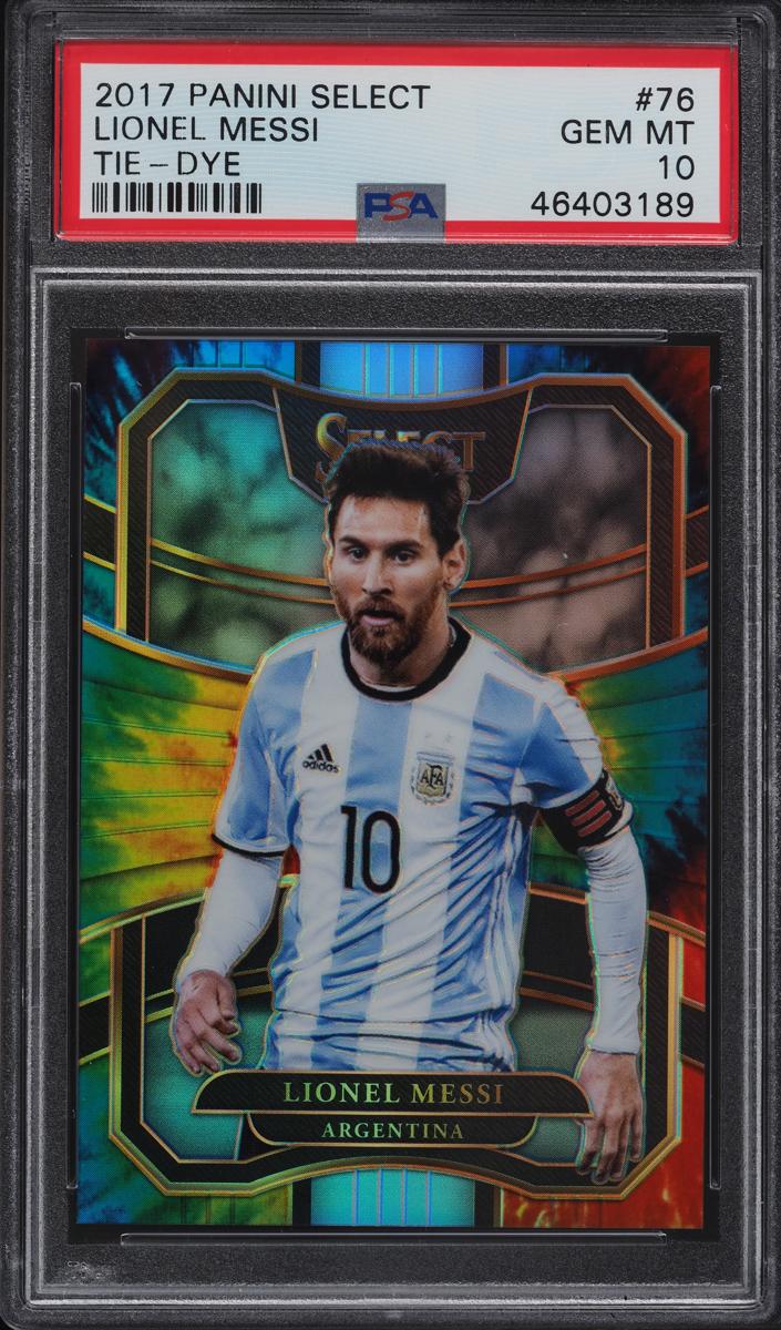 2017 Panini Select Lionel Messi [Tie-Dye] #76 card