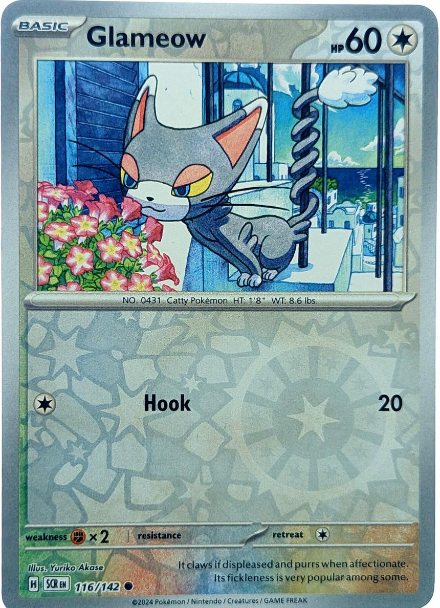 Glameow 2024 Pokemon Scarlet & Violet Stellar Crown