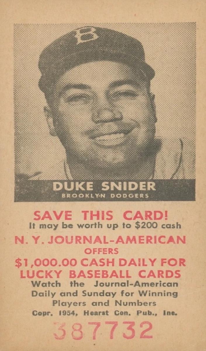 1954 Duke Snider #NNO