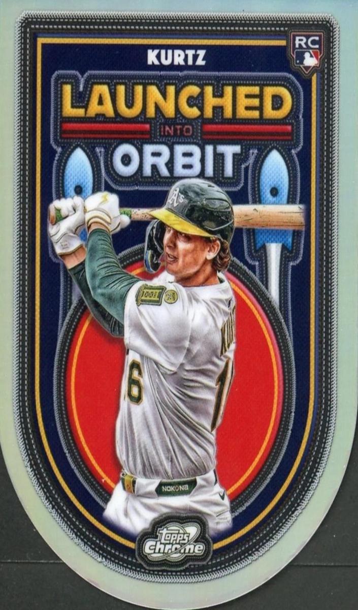 2025 Topps Cosmic Chrome Launched Into Orbit Nick Kurtz #LIO-45 card