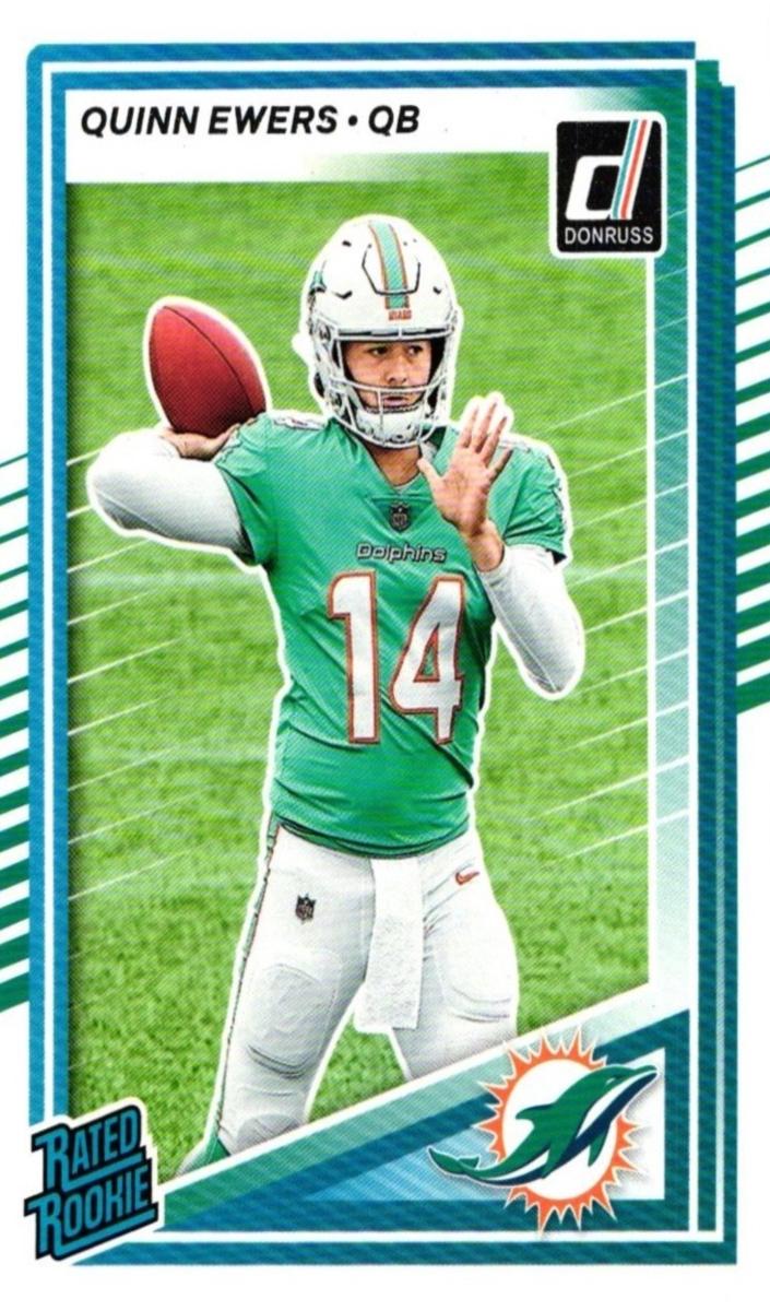 2025 Panini Donruss Quinn Ewers [Red Wave Optic Preview] #342 card