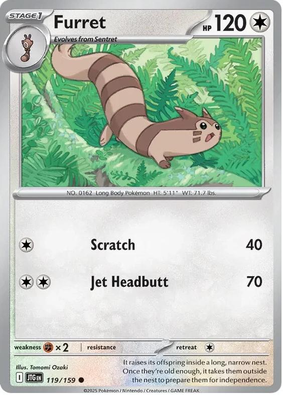 Furret 2025 Pokemon Scarlet & Violet Journey Together