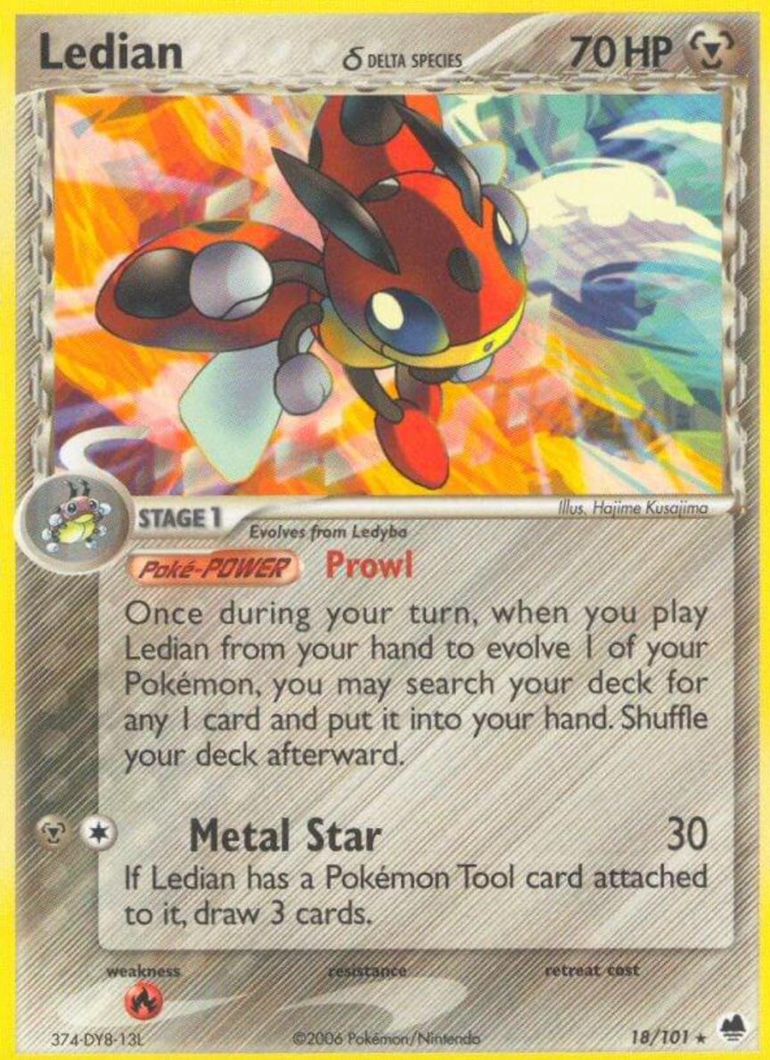 Ledian 2006 Pokemon EX Dragon Frontiers