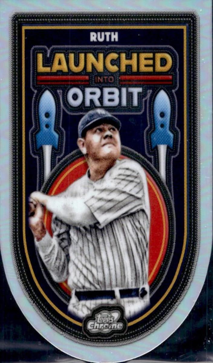 2025 Topps Cosmic Chrome Launched Into Orbit Babe Ruth #LIO-41 card