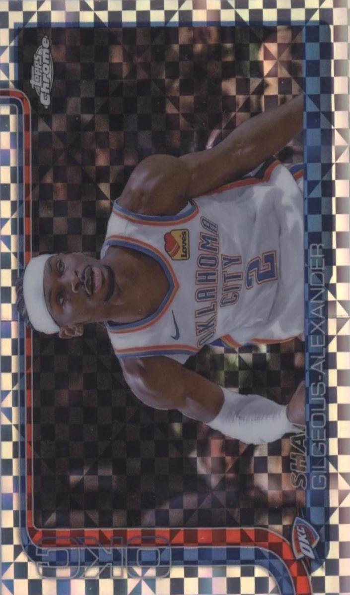 2025 Topps Chrome Shai Gilgeous-Alexander [X-Fractor] #141 card