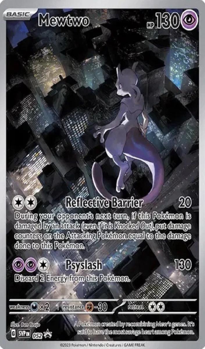 2023 Pokemon Pokemon Svp En-Sv Black Star Promo 151 ULTRA-PREMIUM COLL #052 Mewtwo front