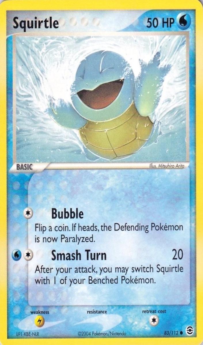 2004 Leaf FIRE RED & LEAF GREEN #83 Squirtle front