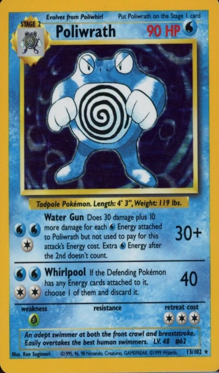Poliwrath Holo 1999 Pokemon Base Set