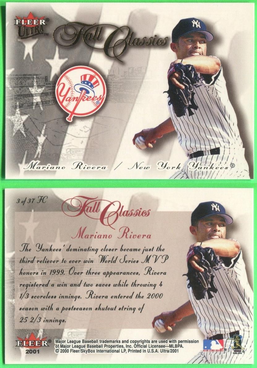 2001 Mariano Rivera #3FC