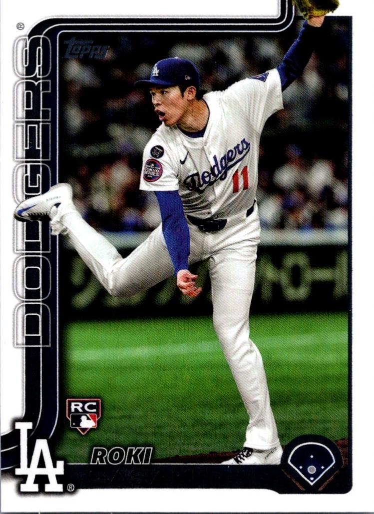 Roki Sasaki 2025 Topps Baseball card
