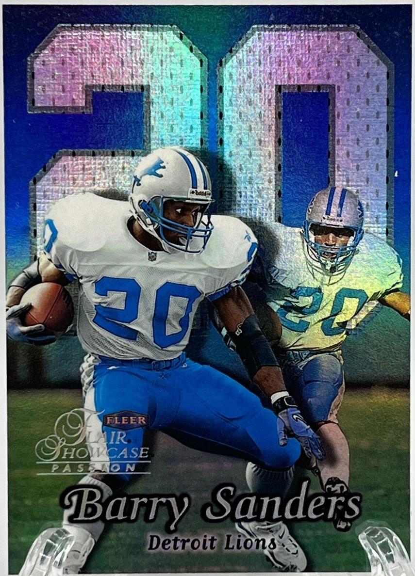1999 Flair Showcase Barry Sanders #85 card
