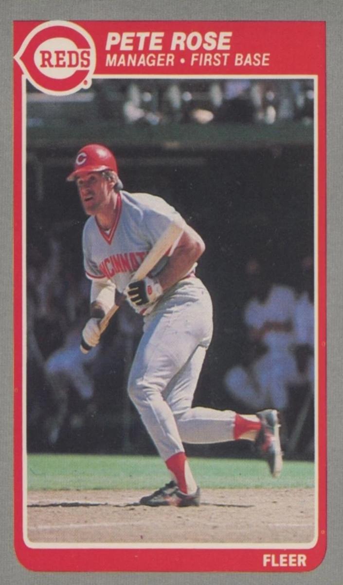 1985 Fleer Pete Rose #550 card