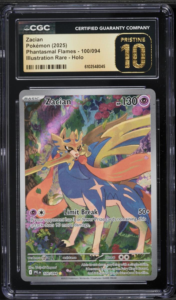 Zacian 2025 Pokemon Mega Evolution Phantasmal Flames