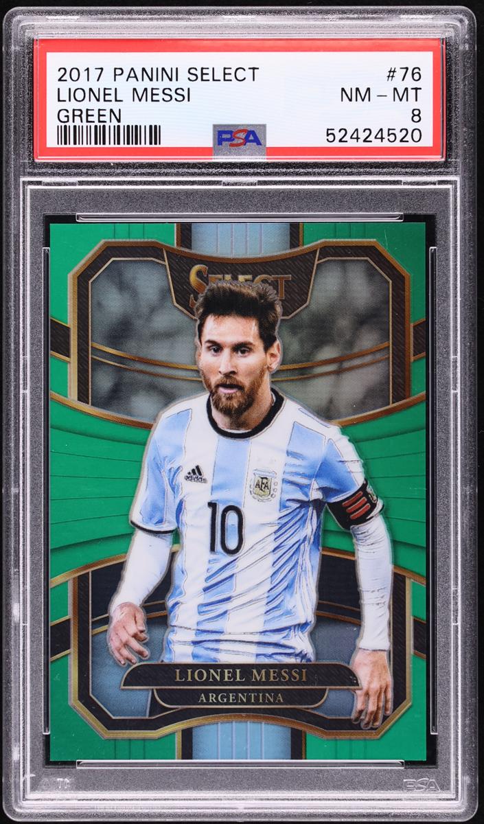 2017 Panini Select Lionel Messi [Green] #76 card