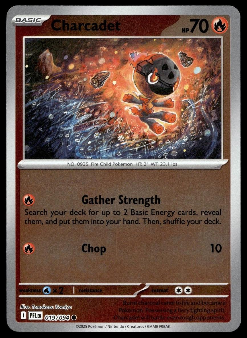 Charcadet 2025 Pokemon Mega Evolution Phantasmal Flames