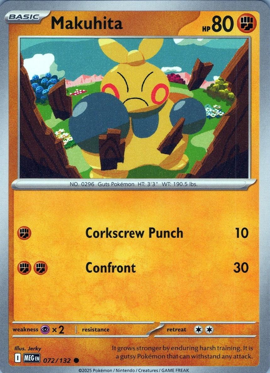 Makuhita 2025 Pokemon Mega Evolution