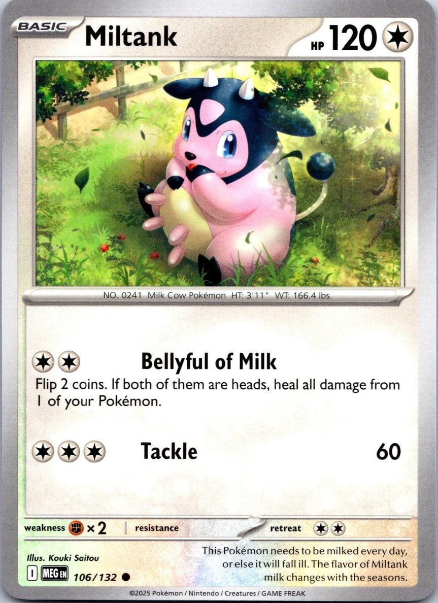 Miltank 2025 Pokemon Mega Evolution