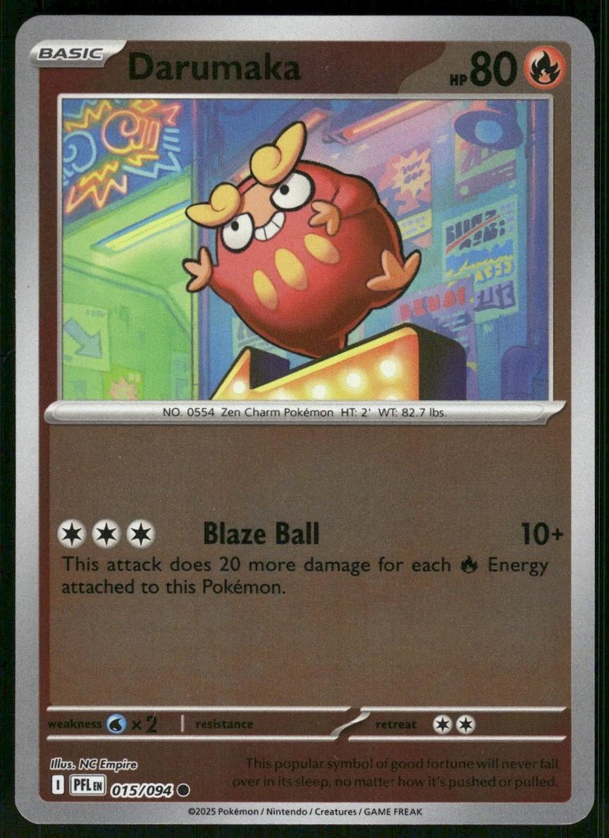 Darumaka 2025 Pokemon Mega Evolution Phantasmal Flames