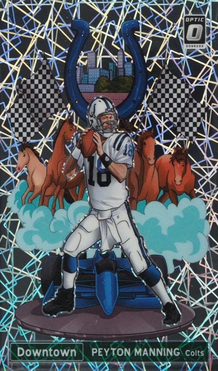 2021 Panini Donruss DOWNTOWN! #DT-18 Peyton Manning front