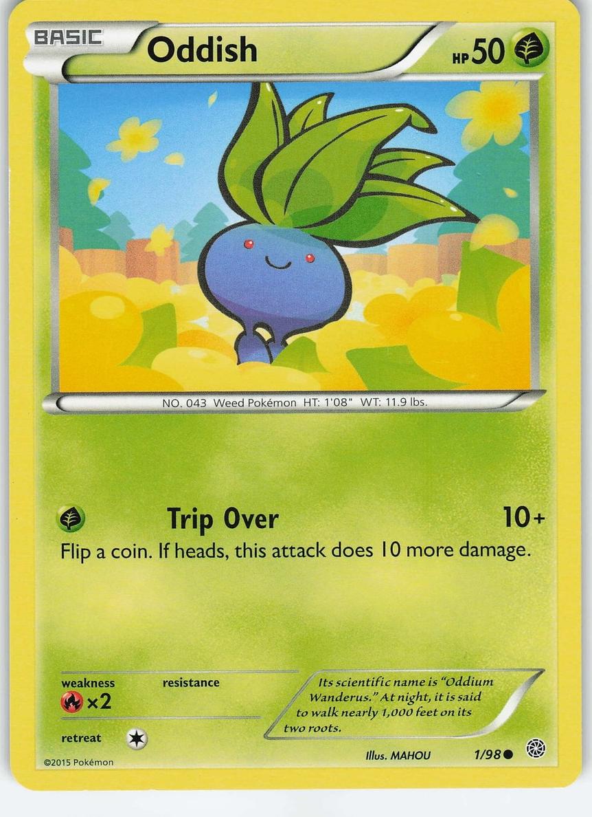 Oddish 2015 Pokemon XY Ancient Origins