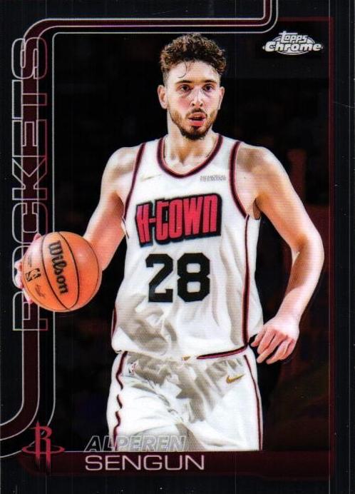 Alperen Sengun 2025-26 Topps Chrome Basketball card
