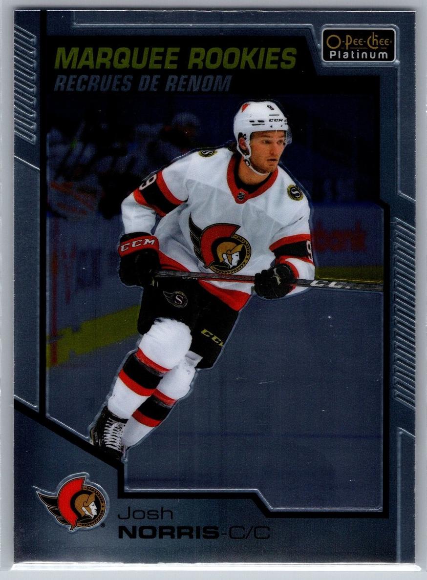 2020 O-Pee-Chee Platinum Josh Norris #161 card