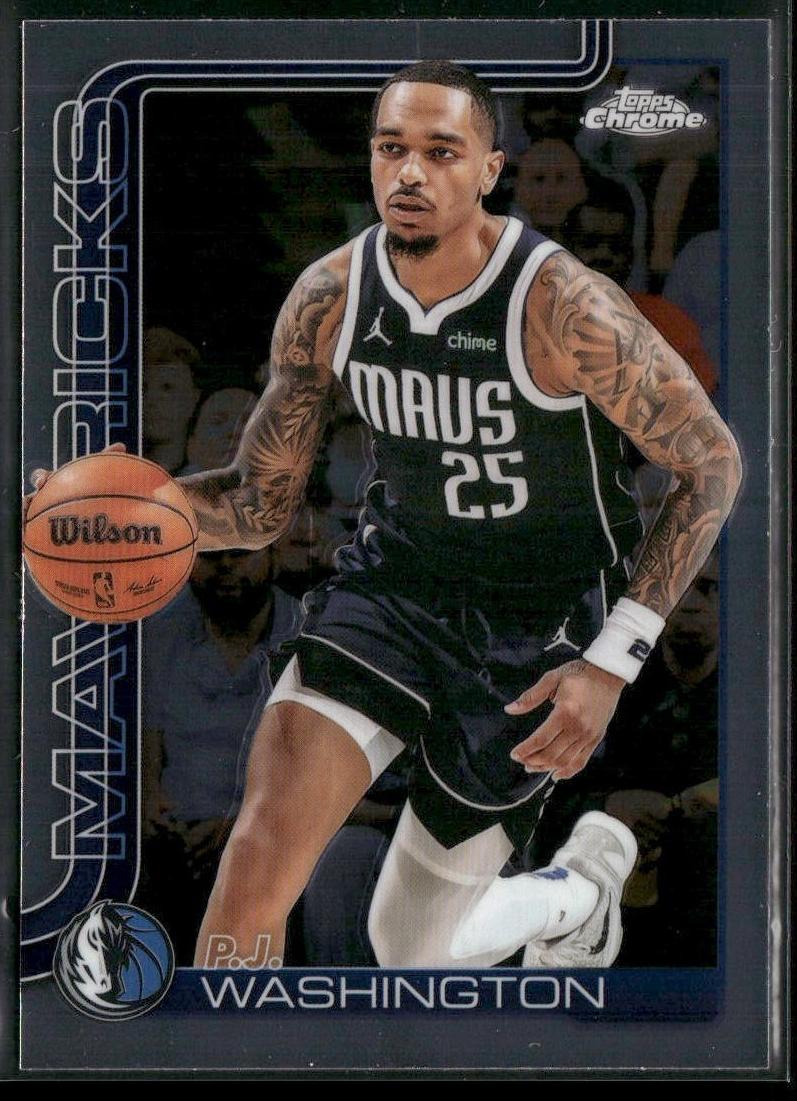 P.J. Washington 2025-26 Topps Chrome Basketball card