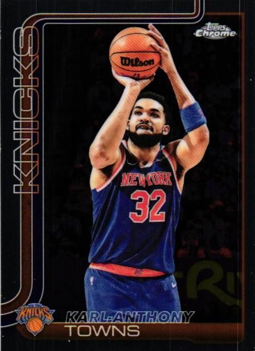 Karl-Anthony Towns 2025-26 Topps Chrome Basketball card