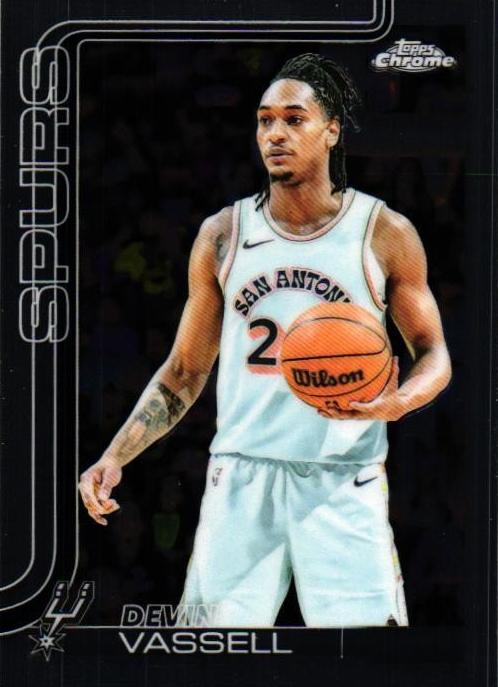 Devin Vassell 2025-26 Topps Chrome Basketball card