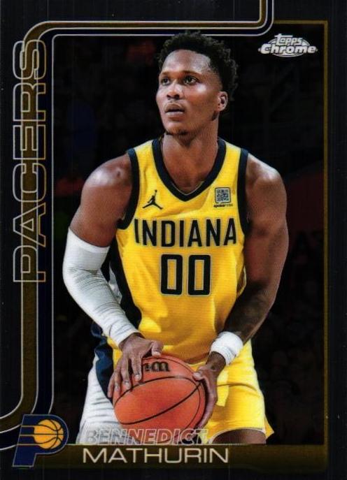 Bennedict Mathurin 2025-26 Topps Chrome Basketball card