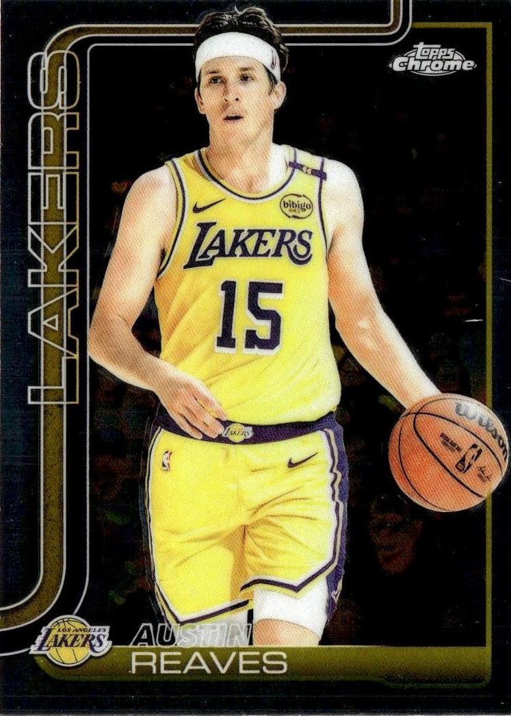 Austin Reaves 2025-26 Topps Chrome Basketball card