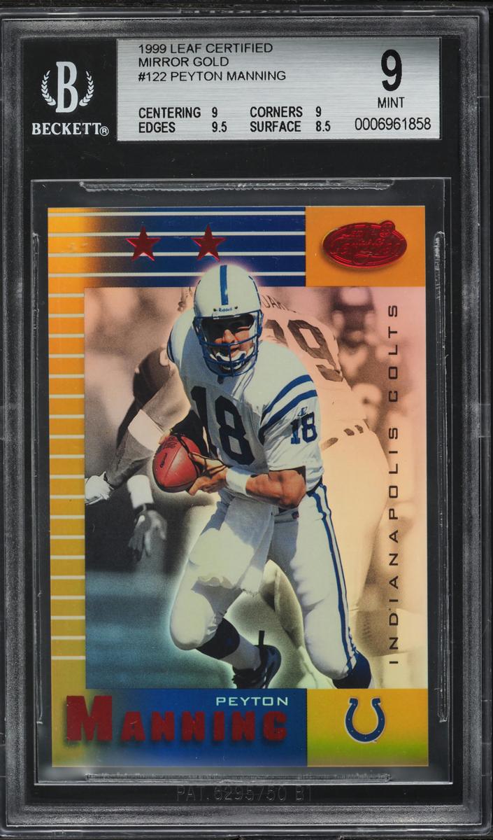 1999 Peyton Manning [Mirror Gold] #122