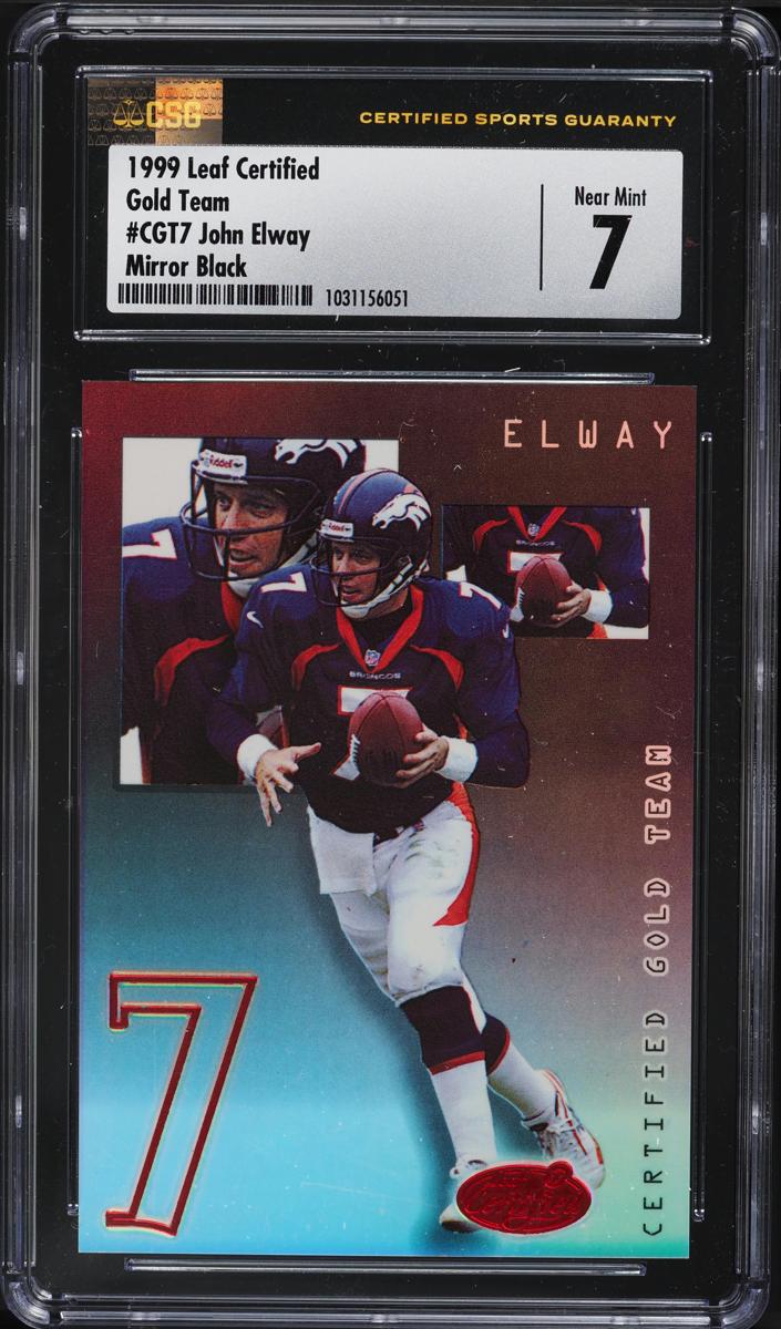 1999 John Elway [Mirror Black] #CGT7