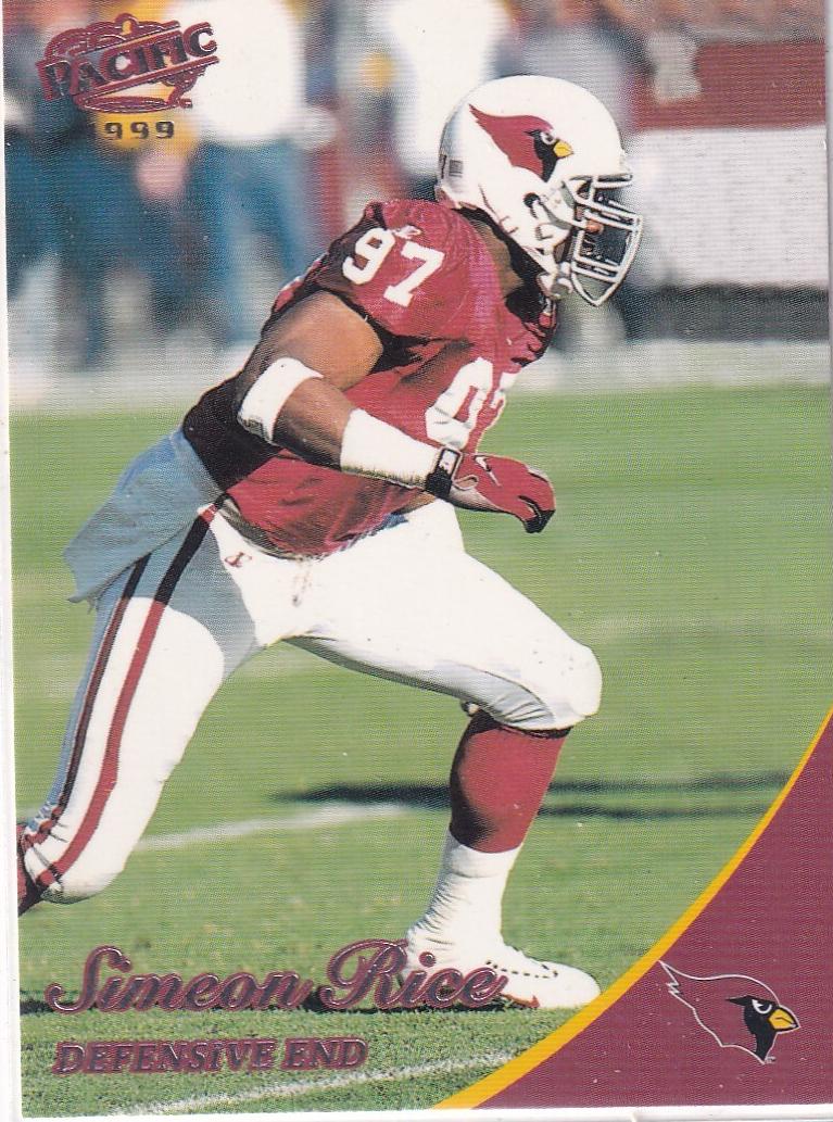 1999 Pacific Simeon Rice #10 card