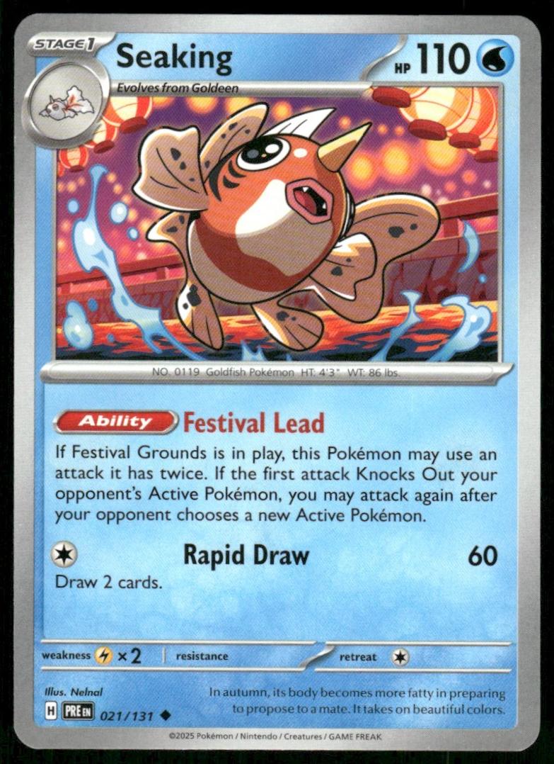 Seaking 2025 Pokemon Scarlet & Violet Prismatic Evolutions
