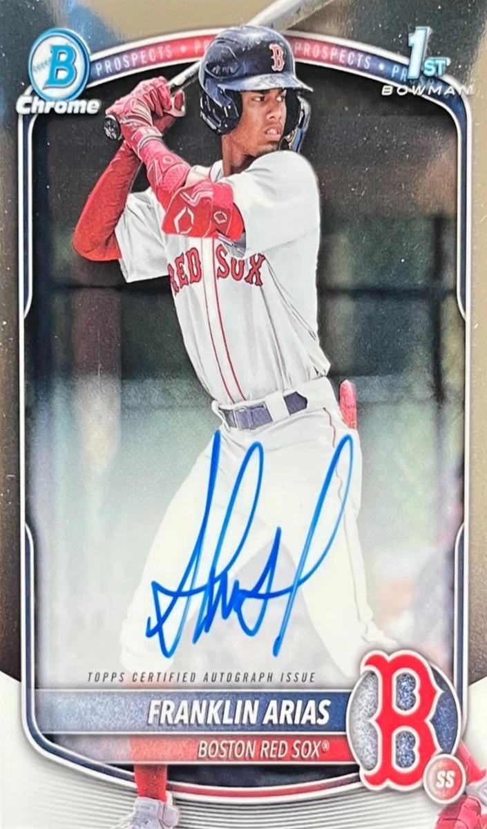 2025 Bowman Bowman Chrome #CPAFA Franklin Arias front