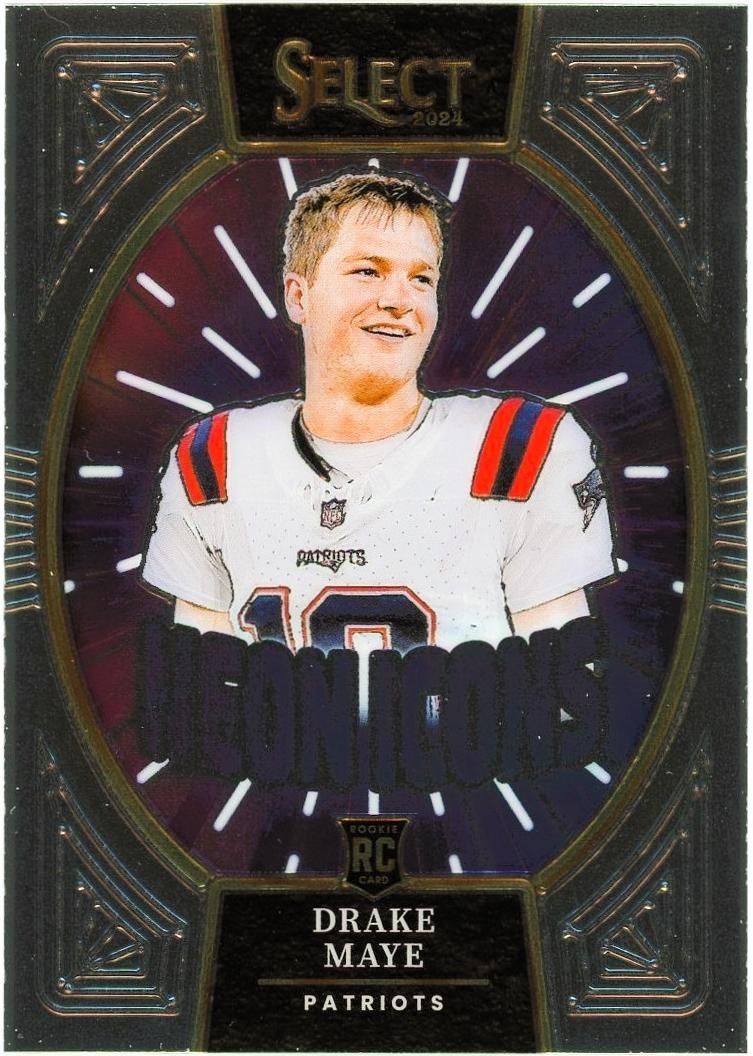 2024 Panini Totally Certified Metropolis Mirror Drake Maye #15 card