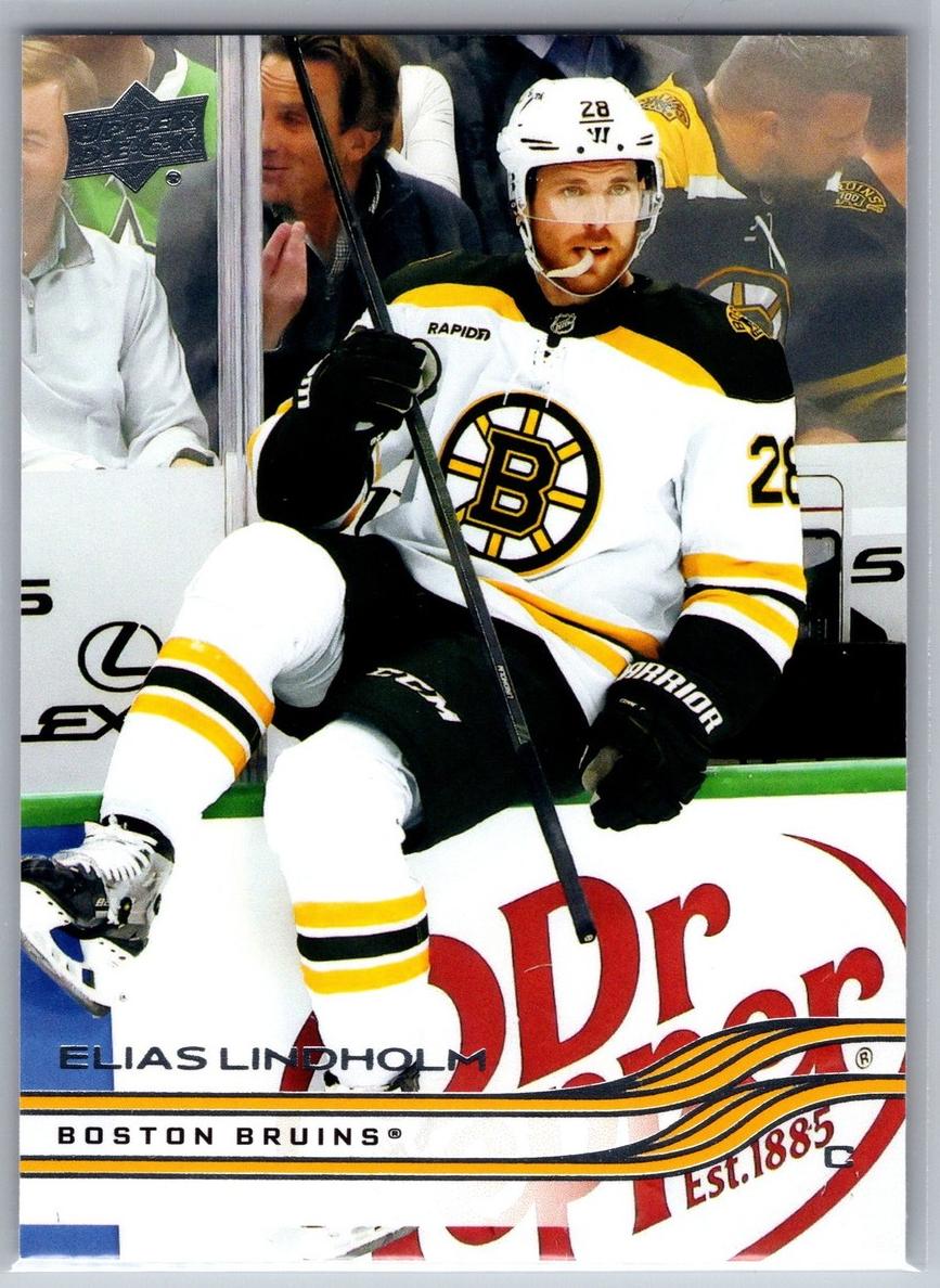 2025 Upper Deck Elias Lindholm #8 card