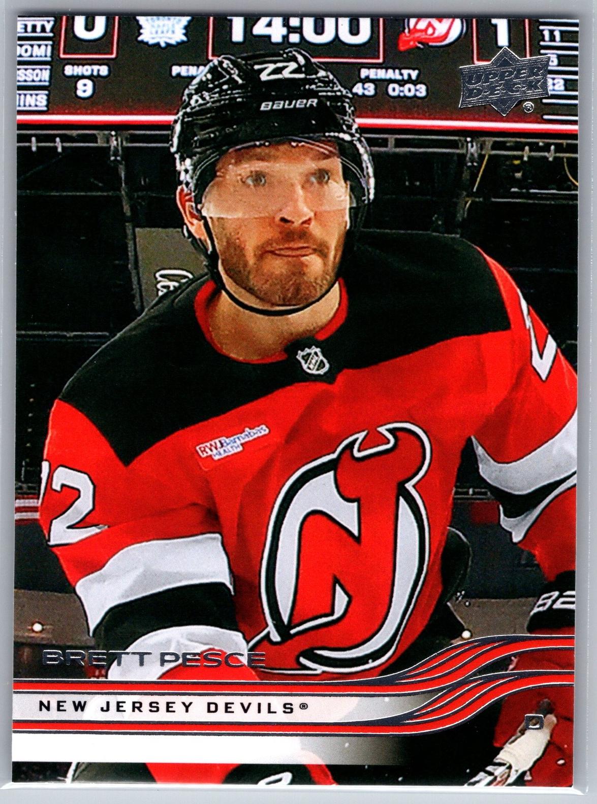 2025 Upper Deck Brett Pesce #105 card