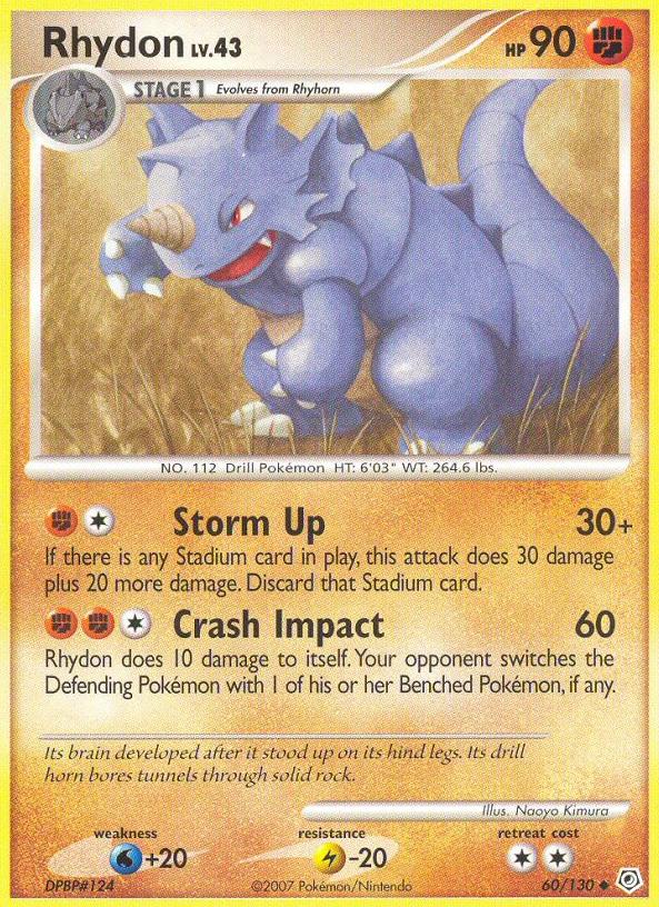 Rhydon 2007 Pokemon Diamond & Pearl