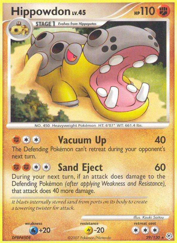 Hippowdon 2007 Pokemon Diamond & Pearl
