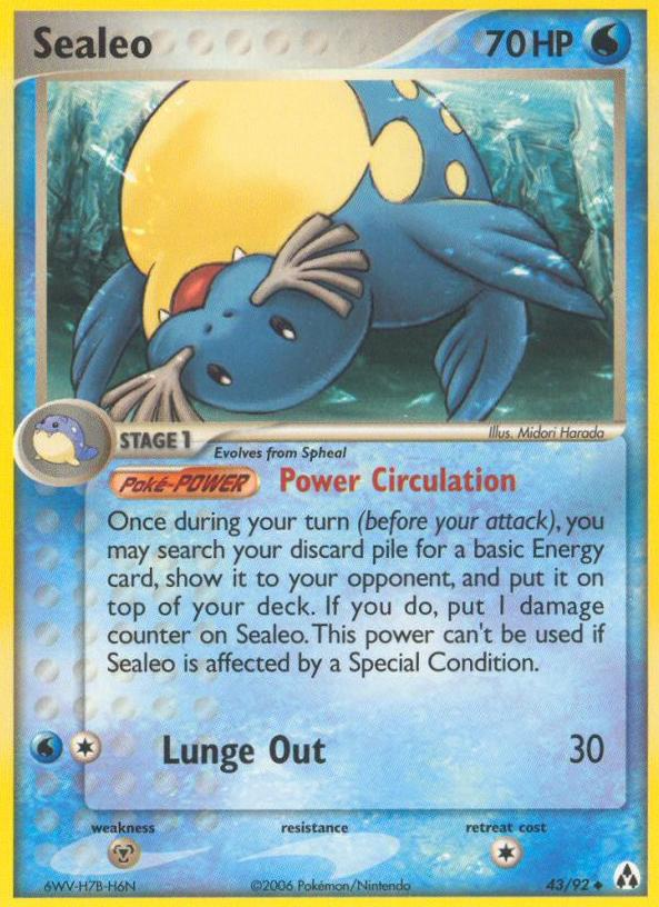 Sealeo 2006 Pokemon EX Legend Maker
