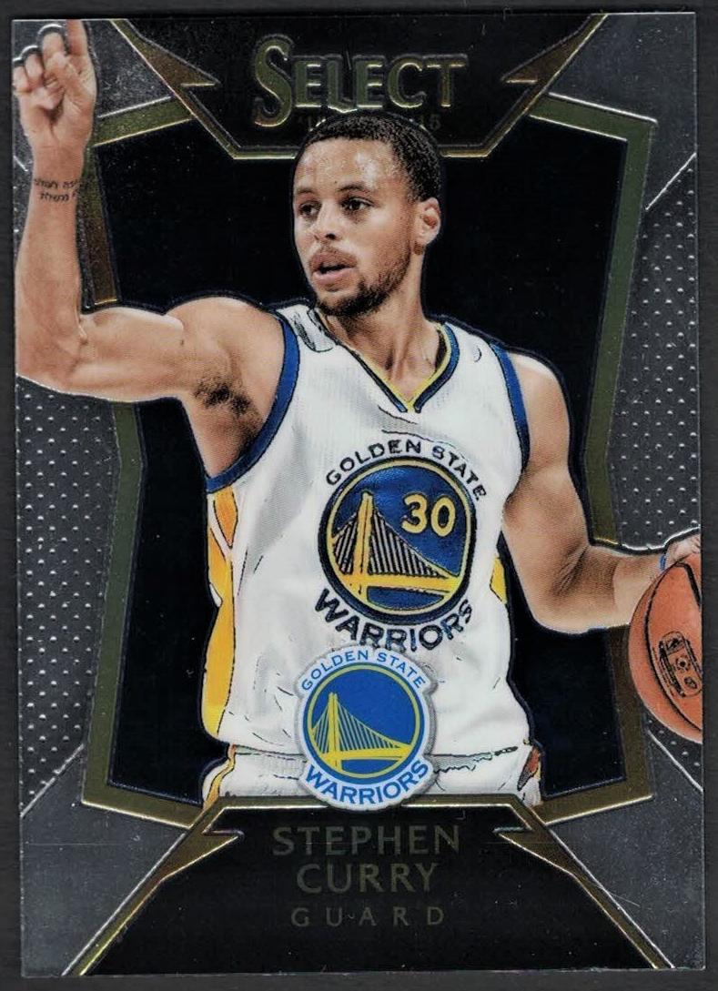 2014 Panini Select BLUE PRIZM #1 Stephen Curry front