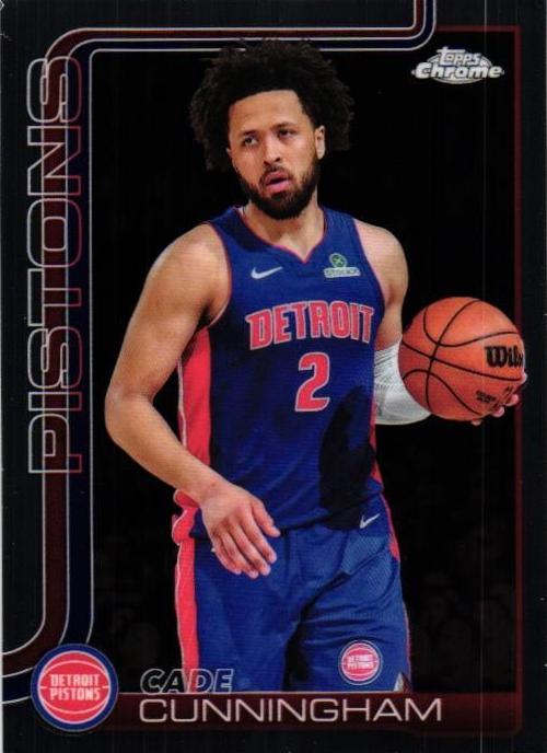 Cade Cunningham 2025-26 Topps Chrome Basketball card