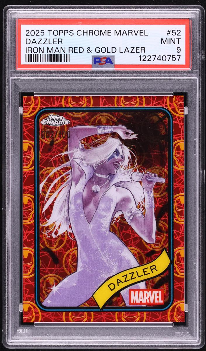 2025 Dazzler [Iron Man Red & Gold Lazer Refractor] #52